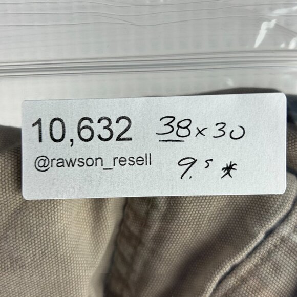 Carhartt Carpenter Pants 38x30 Painted Distressed Faded Work Wear Brown Loose - Picture 8 of 8